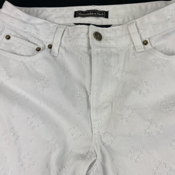 Abercrombie & Fitch Jeans Womens 28 White Denim - Picture 4 of 12